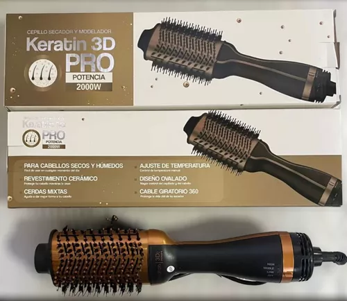 Cepillo Secador cabello Keratina